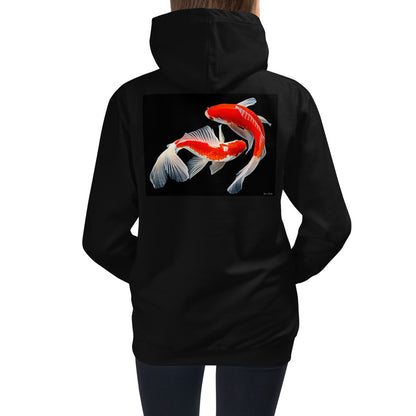 Premium Hoodie - BACK Print: Two Koi