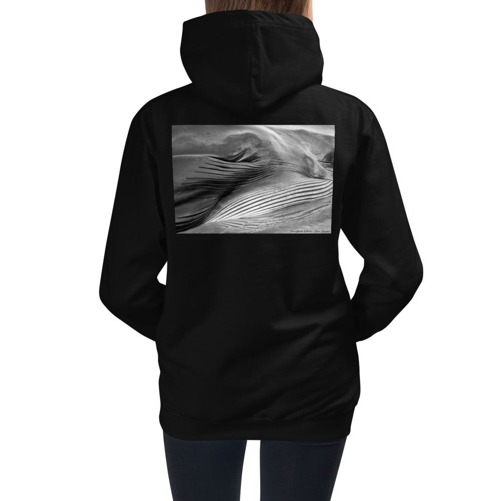 Premium Hoodie - BACK Print: Eye of a Whale