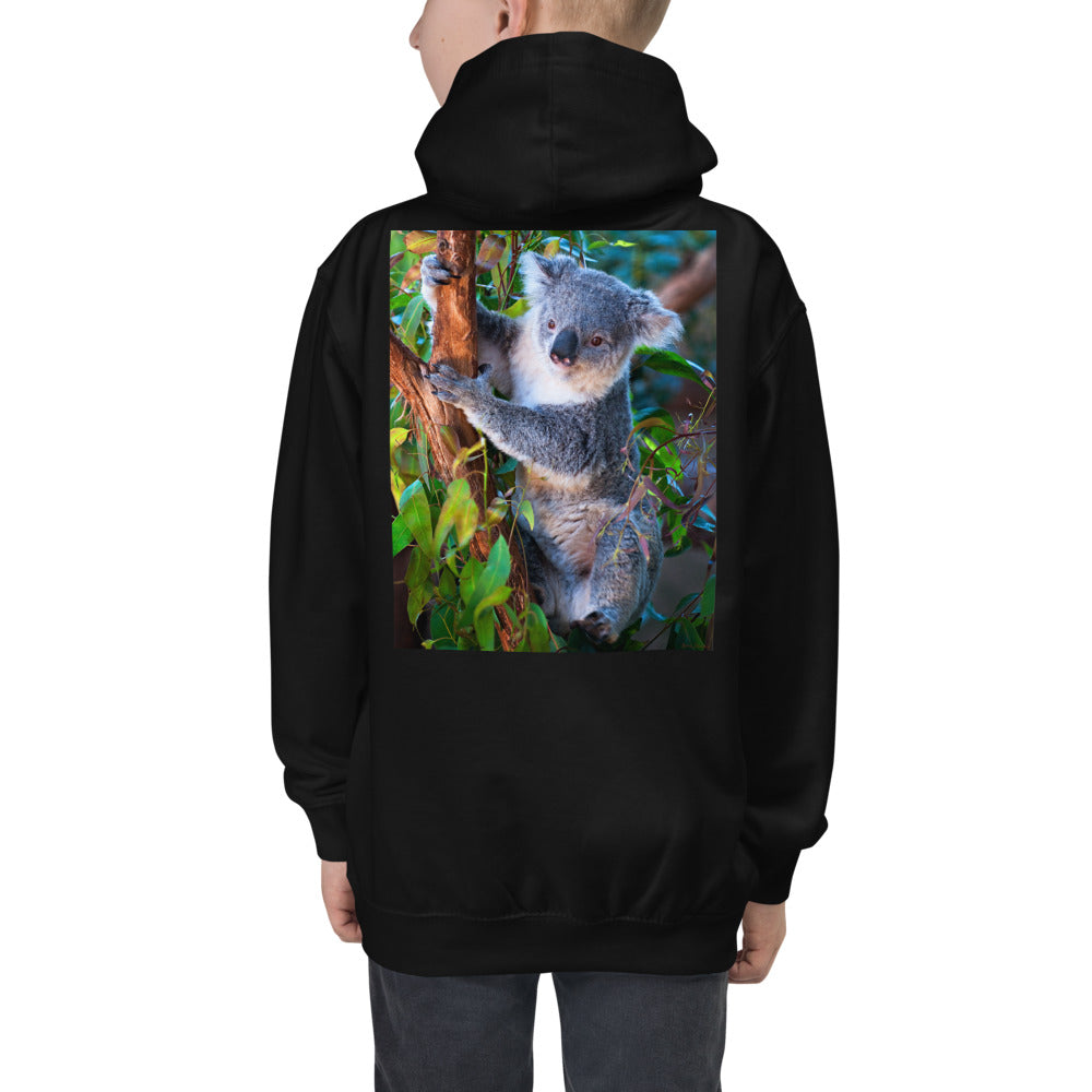 Premium Hoodie - BACK Print: Koala in a Tree