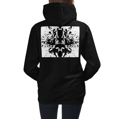 Premium Hoodie - BACK Print: Splat or My Brain Thinking About Space-Time