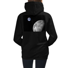 Load image into Gallery viewer, Premium Hoodie - BACK Print: NASA Photo: Earth &amp; Moon from Space
