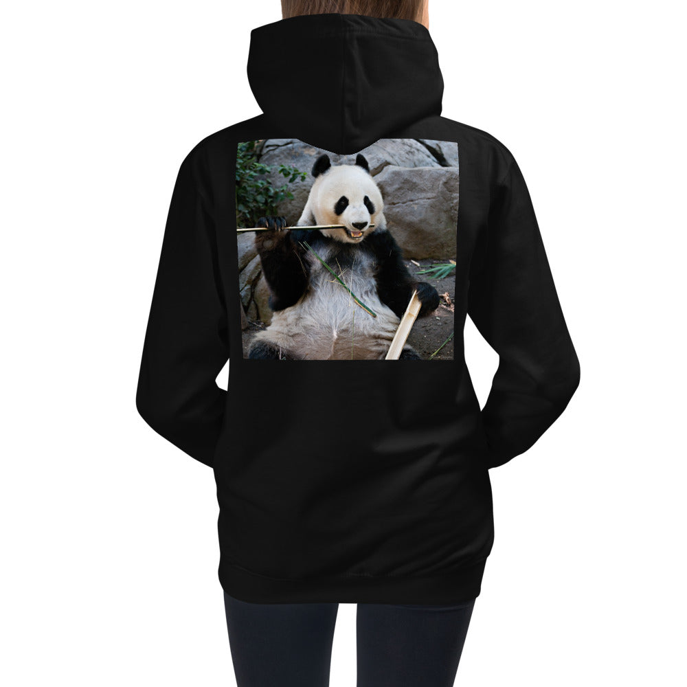 Premium Hoodie - BACK Print: Bamboo Panda