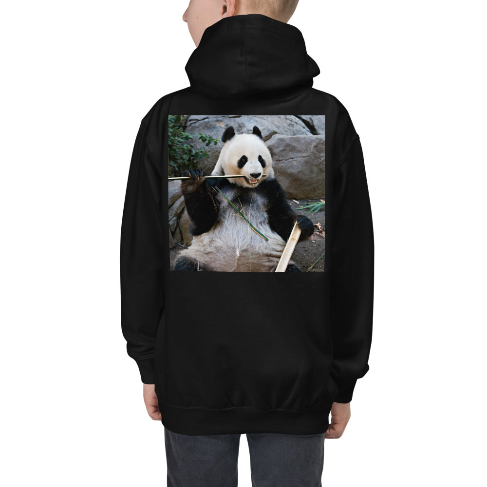 Premium Hoodie - BACK Print: Bamboo Panda