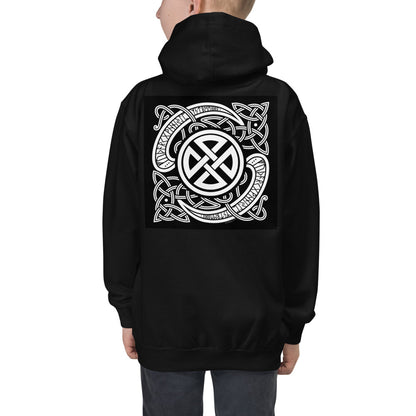 Premium Hoodie - BACK Print: Celtic Knot & Norse Runes