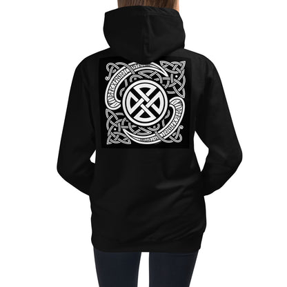 Premium Hoodie - BACK Print: Celtic Knot & Norse Runes