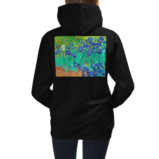 Premium Hoodie - BACK Print: van Gogh: Irises