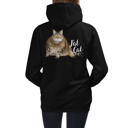 Premium Hoodie - BACK Print: Fat Cat