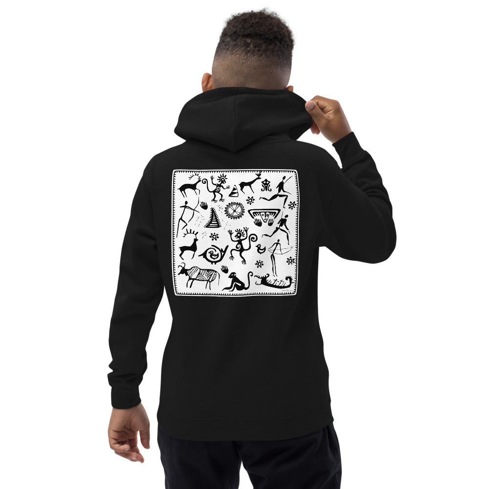 Premium Hoodie - BACK Print: Petroglyphs