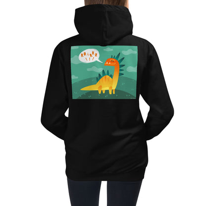 Premium Hoodie - BACK Print: Dino Roar!