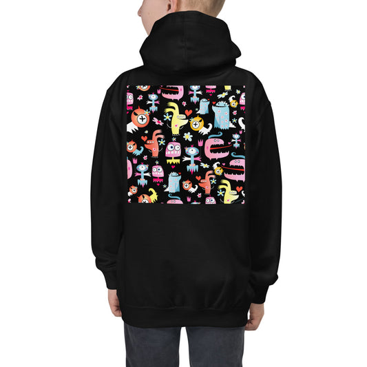 Premium Hoodie - BACK Print: Space Monsters