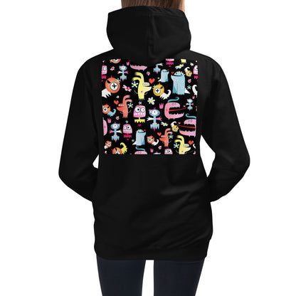 Premium Hoodie - BACK Print: Space Monsters