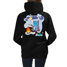 Load image into Gallery viewer, Premium Hoodie: Print on BACK - Yeti Campfire
