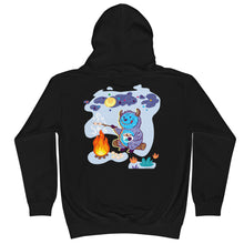 Load image into Gallery viewer, Premium Hoodie: Print on BACK - Yeti Campfire

