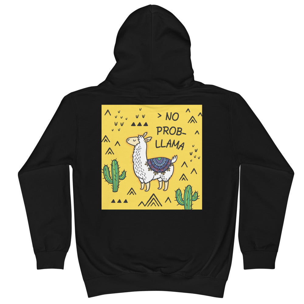 Premium Hoodie: Print on BACK - NO PROB-LLAMA