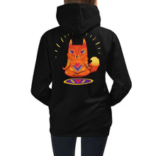 Load image into Gallery viewer, Premium Youth Hoodie - Print on the BACK - Enlightened Hygge Fox

