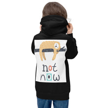 Load image into Gallery viewer, Premium Youth Hoodie: Print on the BACK - Not Now!
