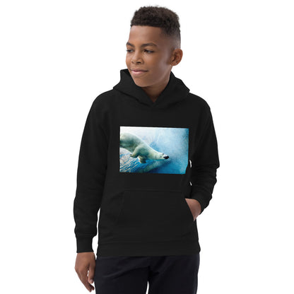 Premium Hoodie - FRONT & BACK Print: Polar Dip & Polar Bear on Ice