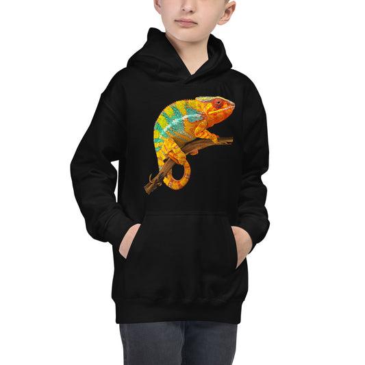 Premium Hoodie - FRONT & BACK Print: Panther Chameleons