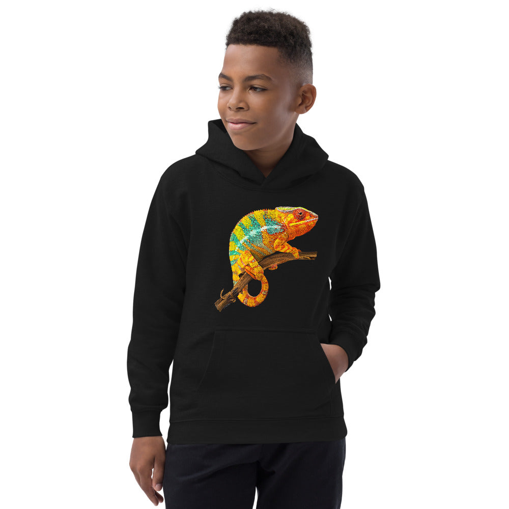 Premium Hoodie - FRONT & BACK Print: Panther Chameleons