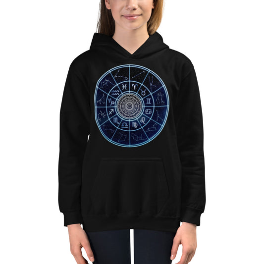 Premium Hoodie - FRONT Print: Astrological Star Circle