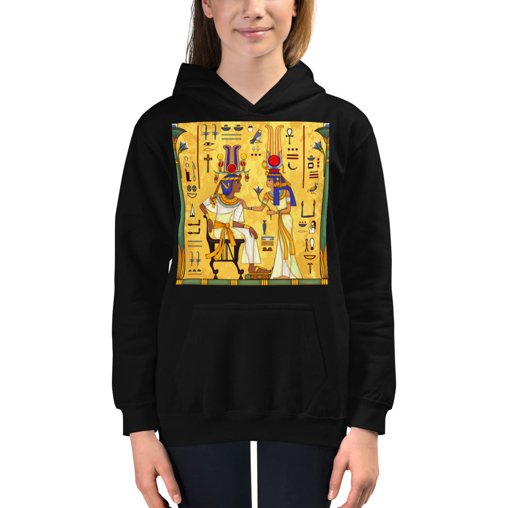 Premium Hoodie - FRONT Print: Egyptian Royal Couple