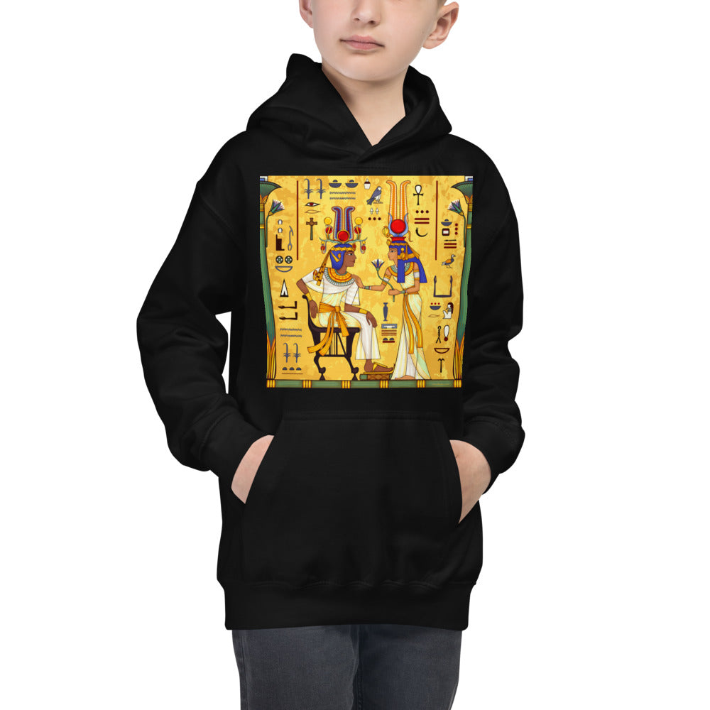 Premium Hoodie - FRONT Print: Egyptian Royal Couple