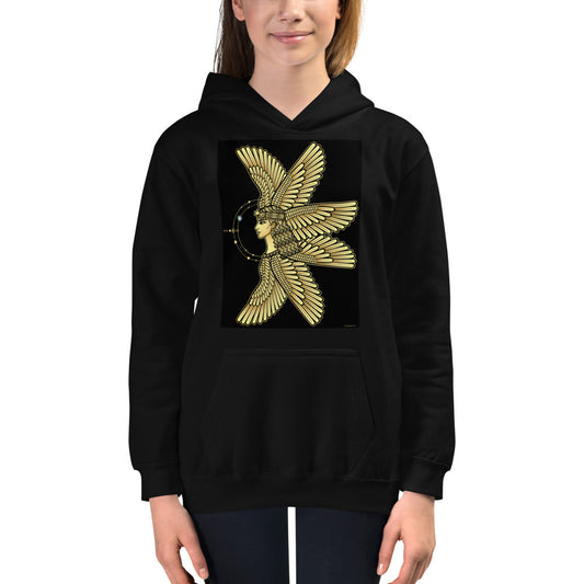 Premium Hoodie - FRONT Print: Winged Goddess