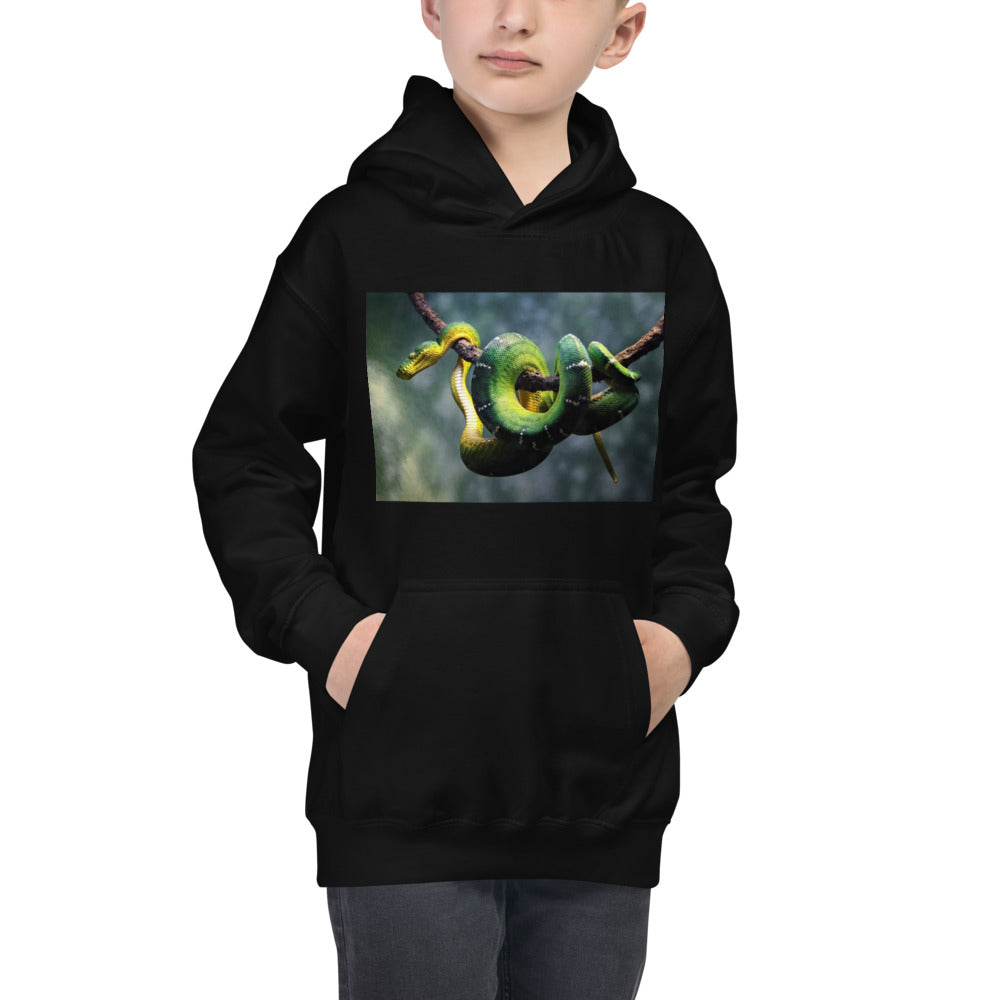 Premium Hoodie - FRONT Print: Green Tree Python