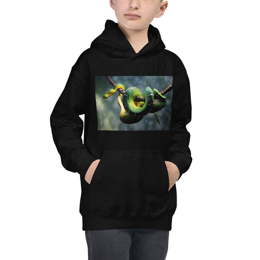 Premium Hoodie - FRONT Print: Green Tree Python