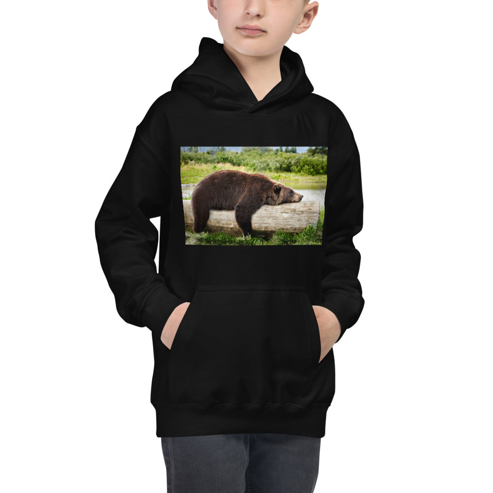 Premium Hoodie - FRONT Print: Bump on a Log