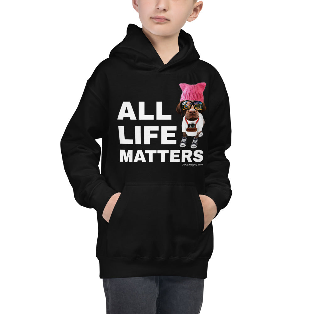 Premium Hoodie - Just FRONT: All Life Matters!