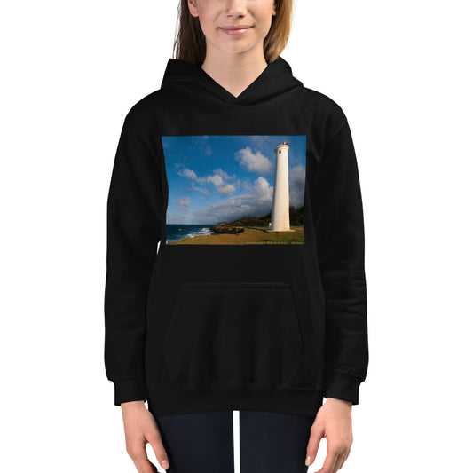 Premium Hoodie - FRONT Print: North Point Light House: Hawaii