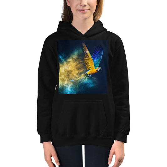 Premium Hoodie - FRONT Print: Golden Macaw Dust