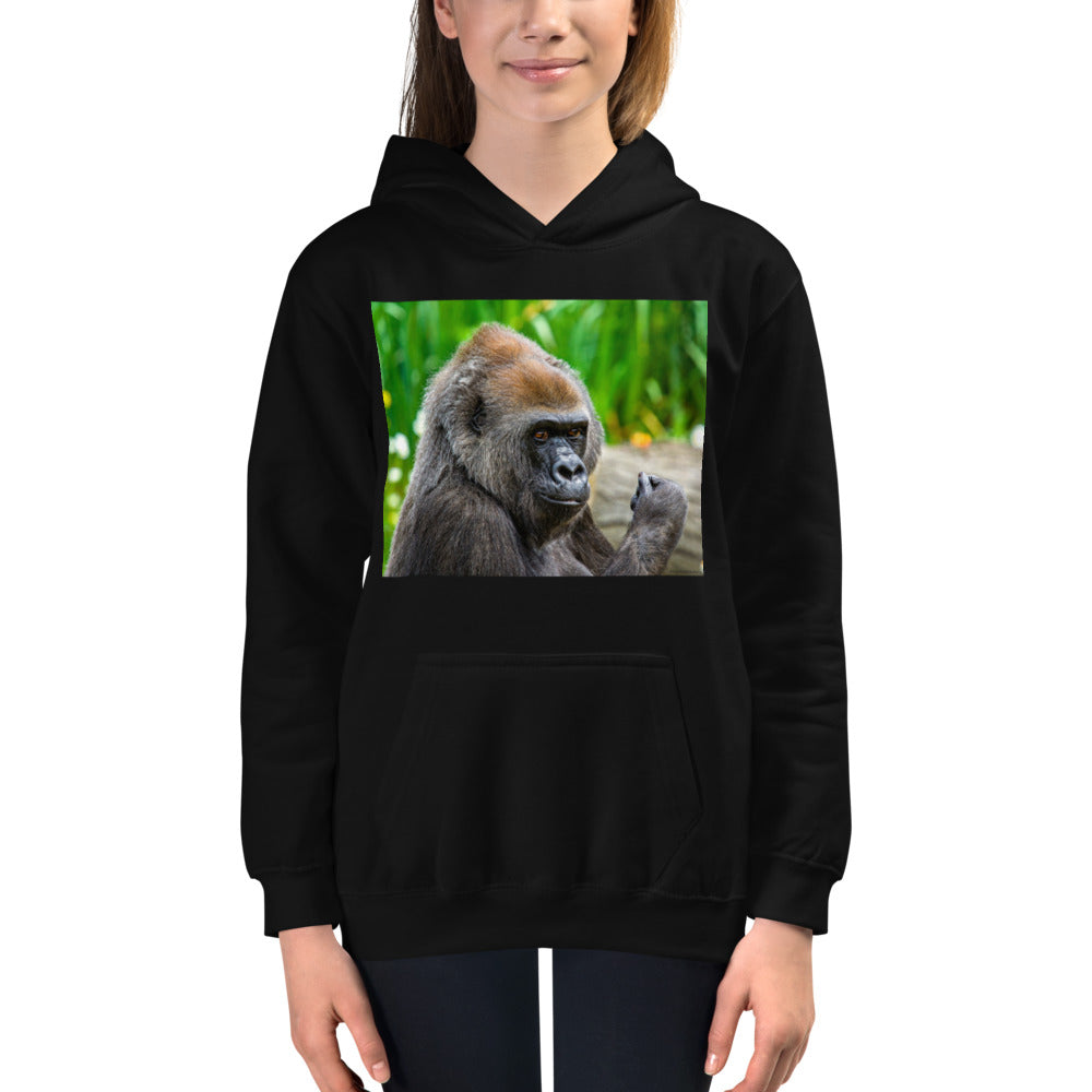 Premium Hoodie - FRONT Print: Young Gorilla