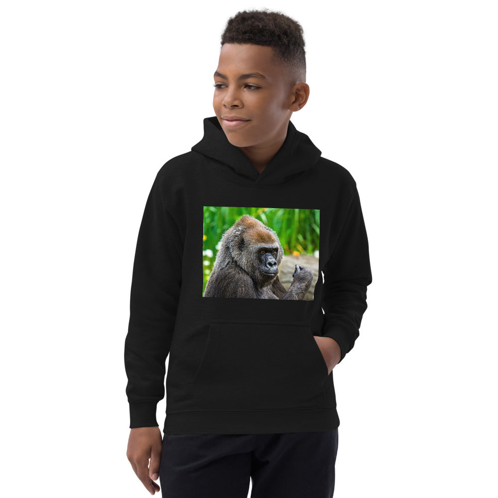 Premium Hoodie - FRONT Print: Young Gorilla