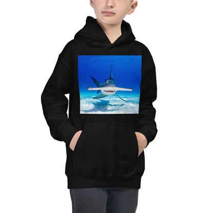 Premium Hoodie - FRONT Print: Hammerhead Dead Ahead