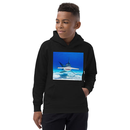 Premium Hoodie - FRONT Print: Hammerhead Dead Ahead