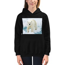 Load image into Gallery viewer, Premium Hoodie - FRONT Print: Polar Bear on Ice
