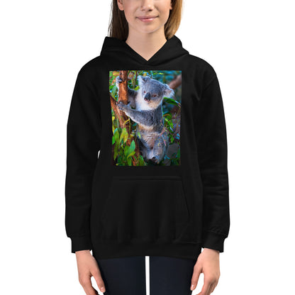 Premium Hoodie - FRONT Print: Koala in a Tree