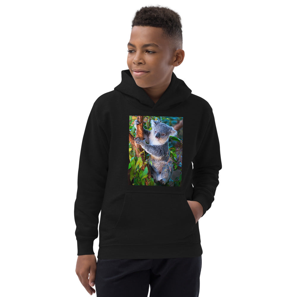 Premium Hoodie - FRONT Print: Koala in a Tree