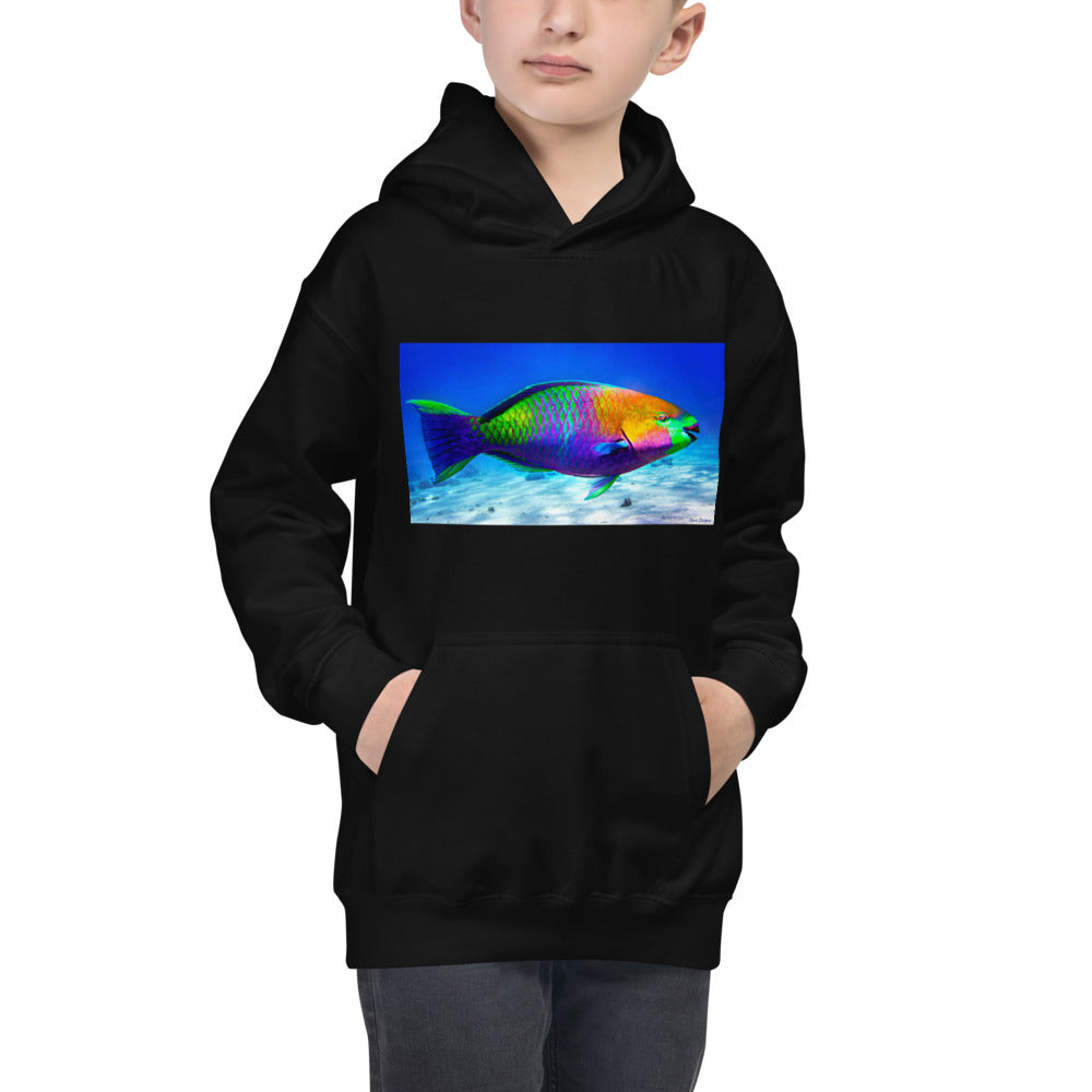 Premium Hoodie - FRONT Print: Parrot Fish