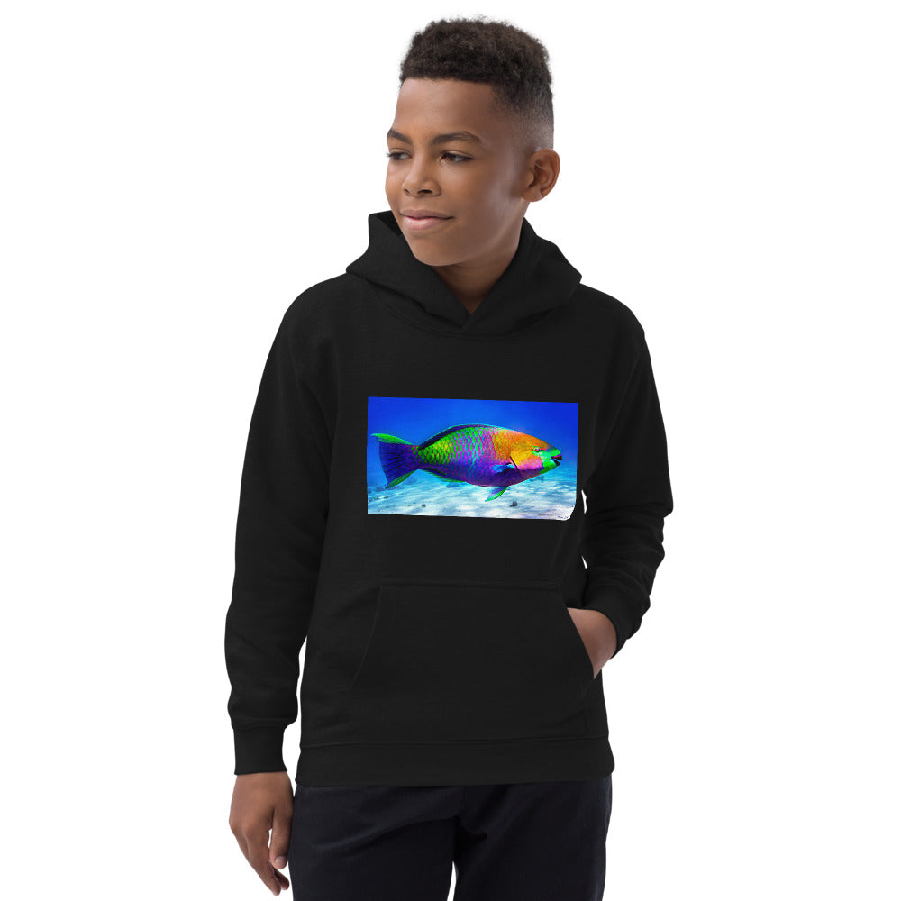 Premium Hoodie - FRONT Print: Parrot Fish