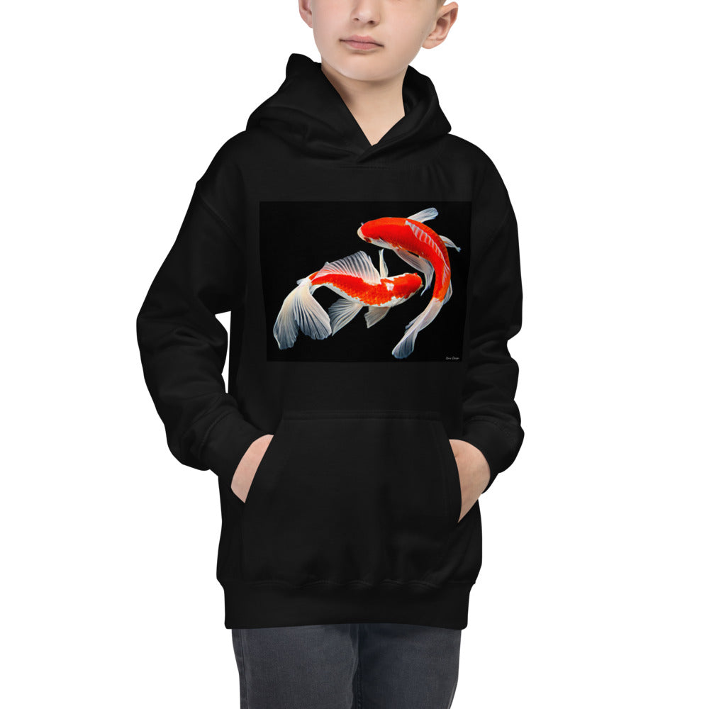 Premium Hoodie - FRONT Print: Two Koi