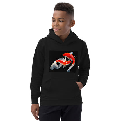 Premium Hoodie - FRONT Print: Two Koi
