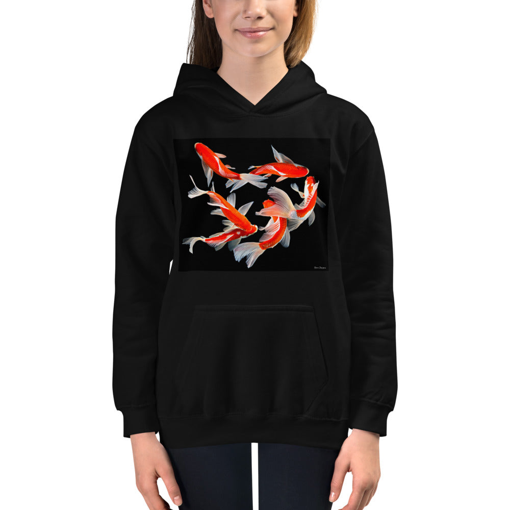 Premium Hoodie - FRONT Print: Six Koi