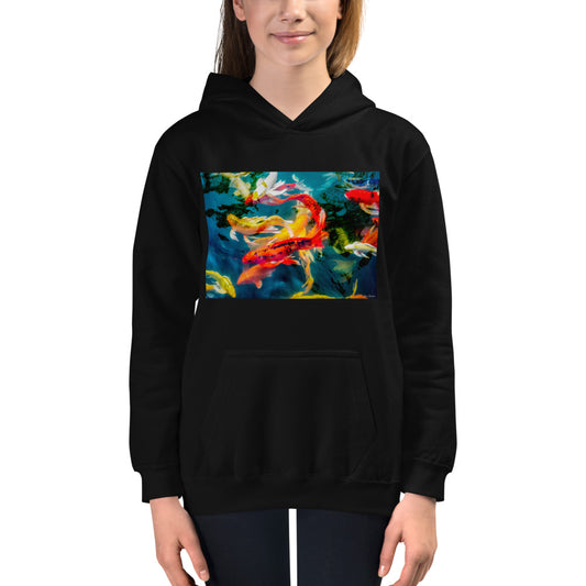Premium Hoodie - FRONT Print: Koi Pond