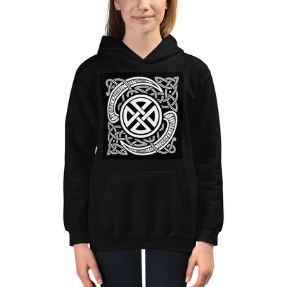 Premium Hoodie - FRONT Print: Celtic Knots & Norse Runes