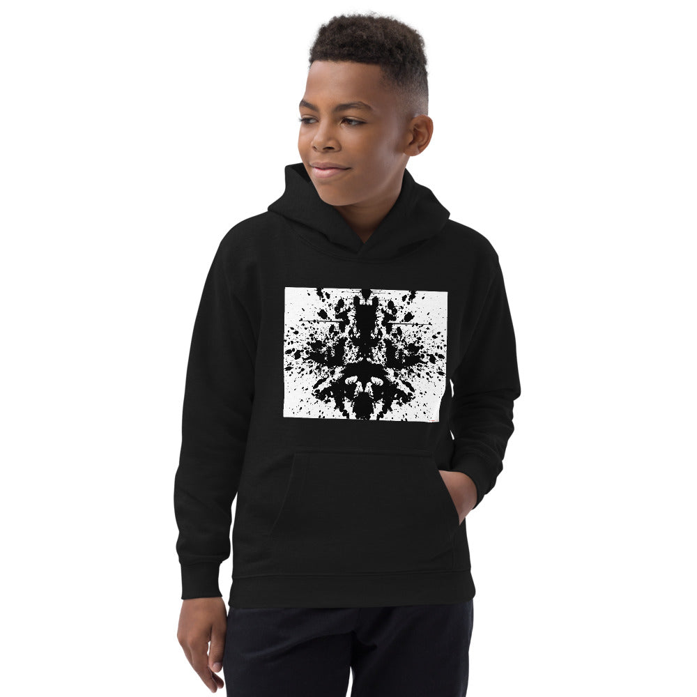 Premium Hoodie - FRONT Print: Splat or My Brain Thinking about Space-Time