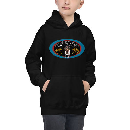 Premium Hoodie - FRONT Print: Ronz Designz SWAT Hat Logo