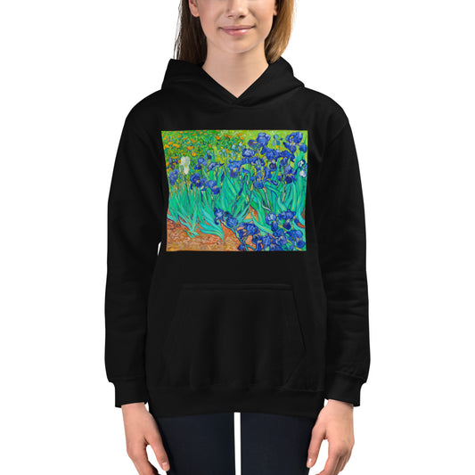 Premium Hoodie - FRONT Print: van Gogh: Irises